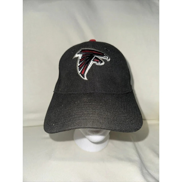 Atlanta Falcons 9forty Brand Hat Embroidered Logo Black & Red Feathers Cap - Picture 1 of 5